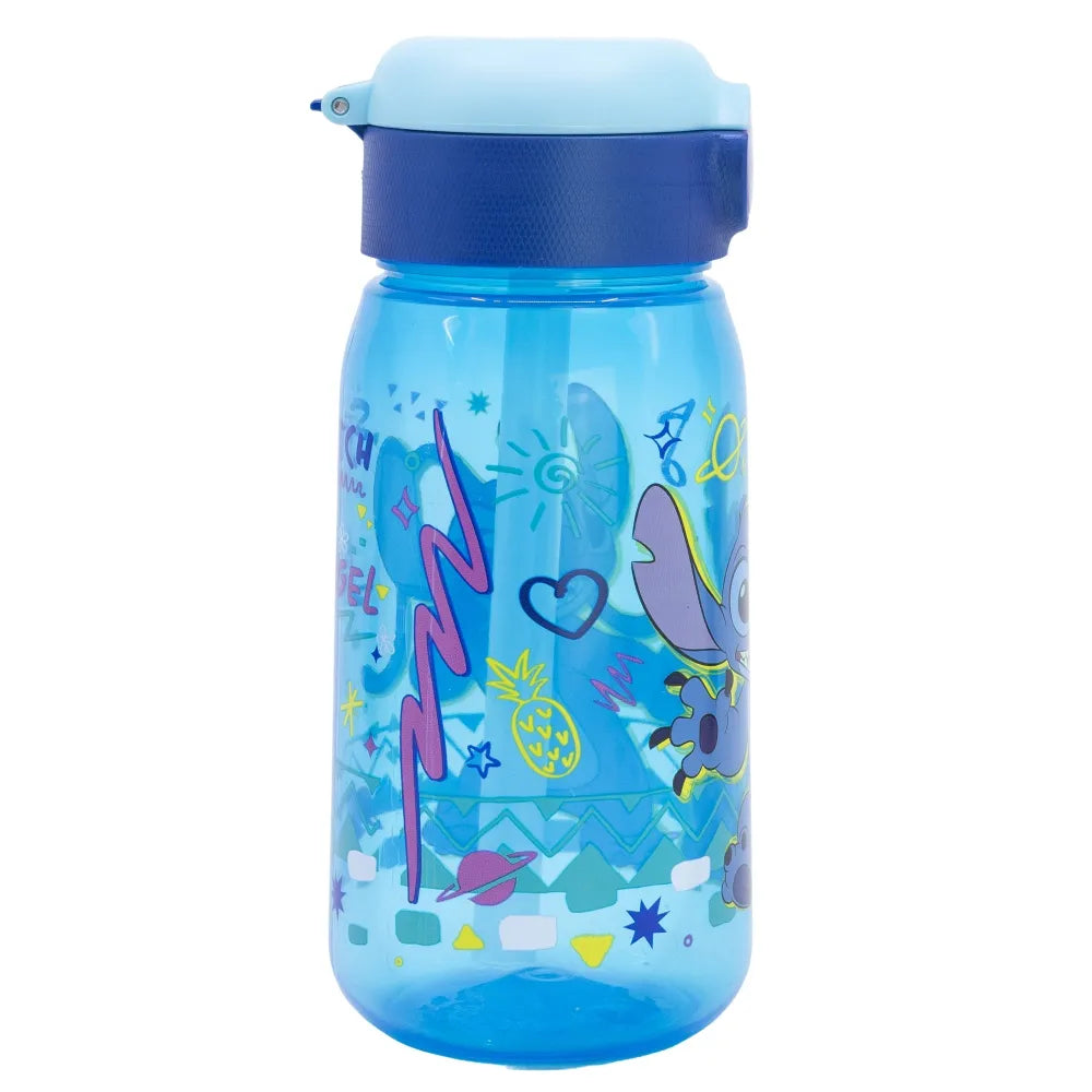 Disney Lilo und Stitch Angel Kinder Trinkflasche Flasche mit Halm 510 ml - WS-Trend.de