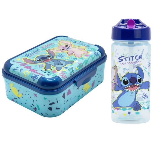 Disney Lilo und Stitch Angel 2 tlg. Lunch Set Brotdose plus Trinkflasche 510 ml - WS-Trend.de