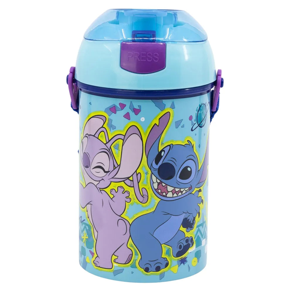 Disney Lilo und Stitch Angel Kinder Trinkflasche Flasche mit Halm 450 ml - WS-Trend.de