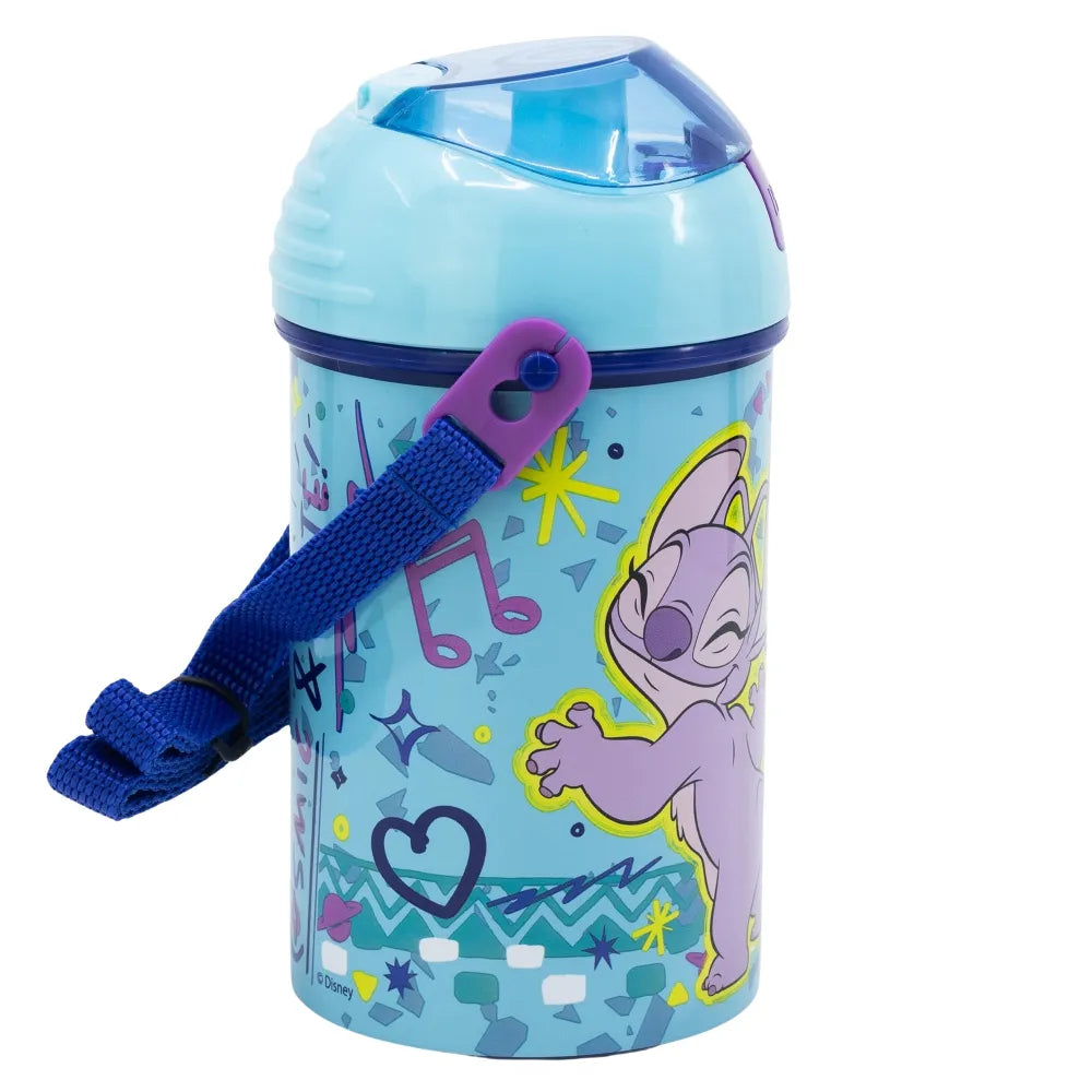 Disney Lilo und Stitch Angel Kinder Trinkflasche Flasche mit Halm 450 ml - WS-Trend.de