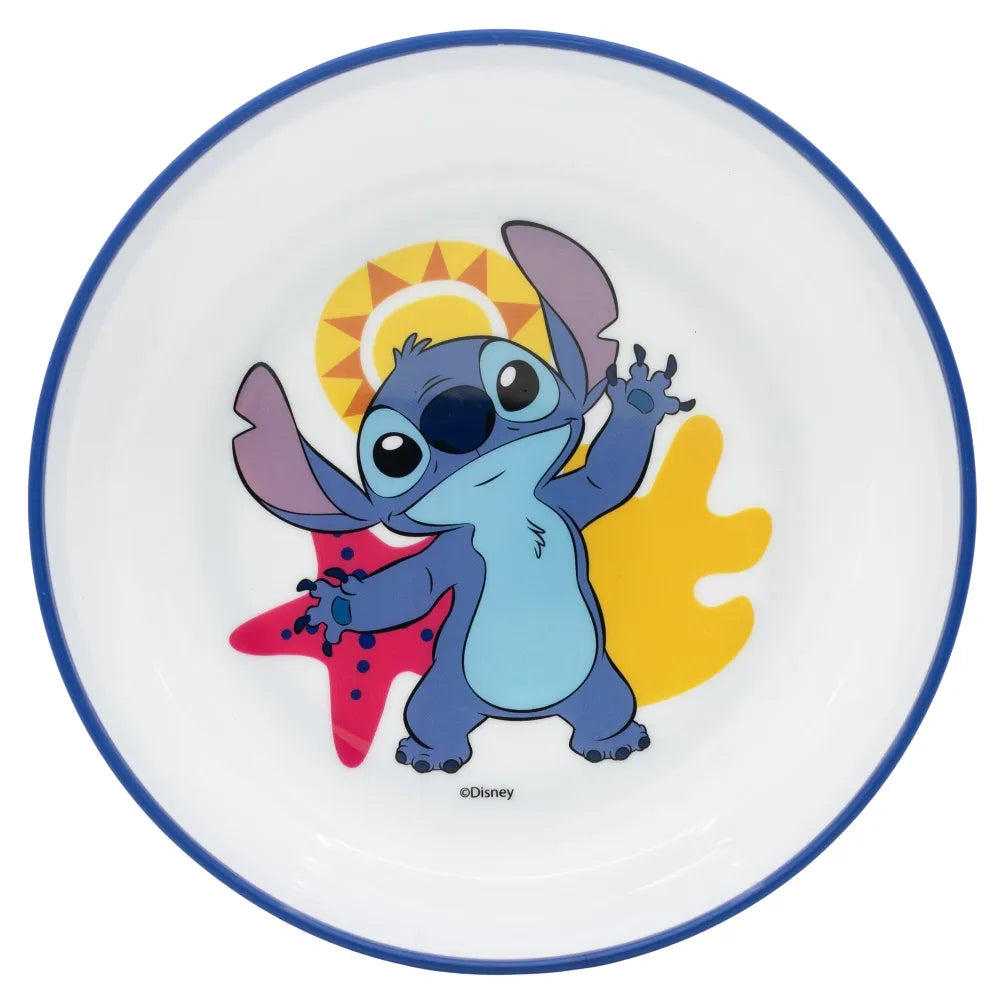 Disney Stitch Kinder Geschirr-Set 3 teilig Becher Teller Schüssel antirutsch - WS-Trend.de