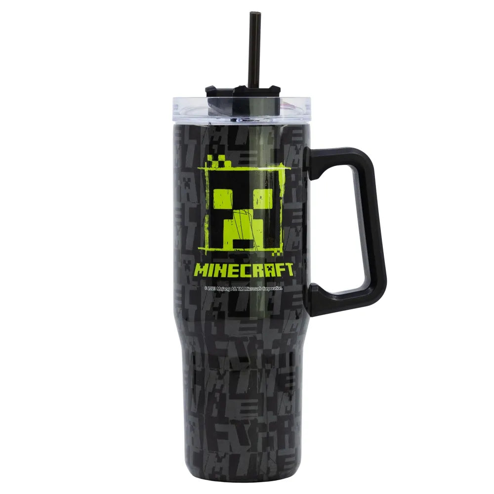 Minecraft Creeper Edelstahl XL Iso Kaffeebecher Thermobecher To-Go 940 ml - WS-Trend.de