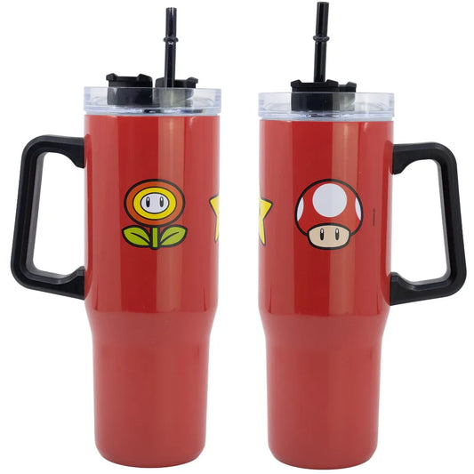 Super Mario Edelstahl XL Iso Kaffeebecher Thermobecher To-Go 940 ml - WS-Trend.de