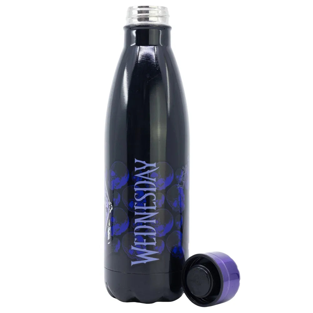 Netflix Wednesday Edelstahl Sportflasche Wasserflasche Trinkflasche Flasche - WS-Trend.de