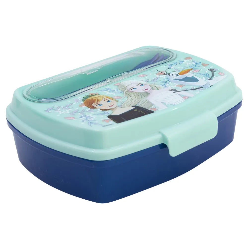 Disney Die Eiskönigin 4 tlg Kinder Lunch Set Brotdose Alu-Trinkflasche Besteck - WS-Trend.de