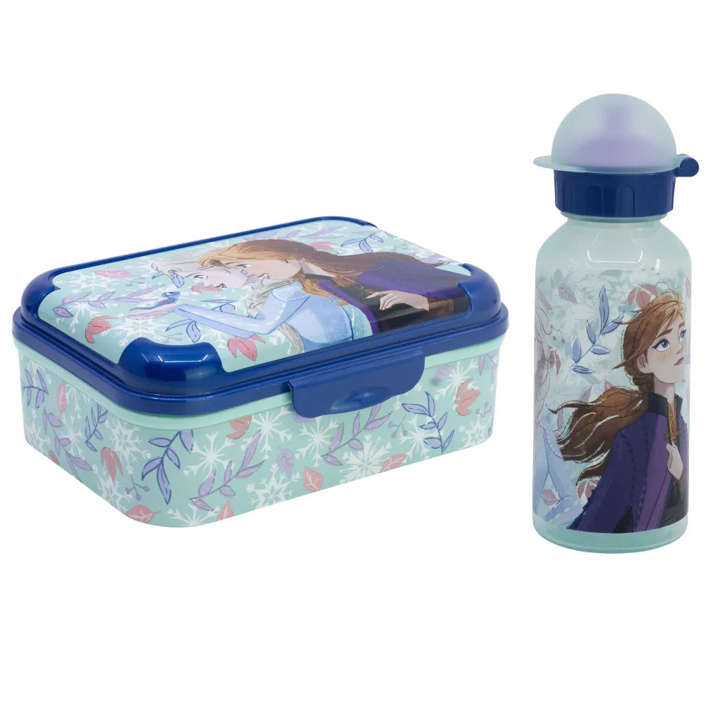 Disney Die Eiskönigin 2 tlg Kinder Lunch Set Brotdose Trinkflasche 370 ml - WS-Trend.de