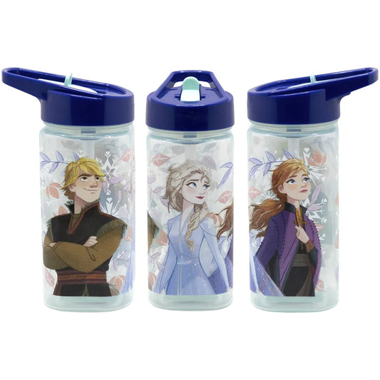 Disney Die Eiskönigin Elsa Anna Kinder Trinkflasche Flasche mit Halm 510 ml - WS-Trend.de