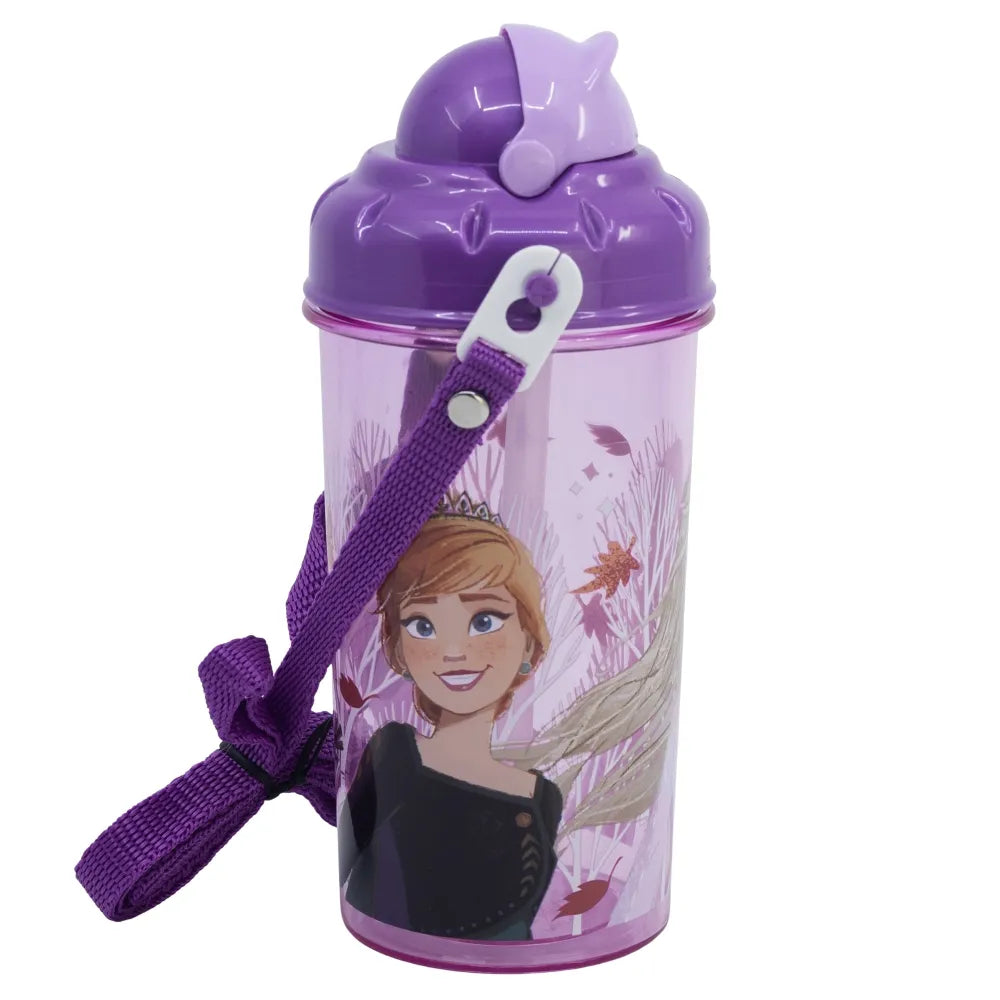 Disney Die Eiskönigin Elsa Anna Kinder Trinkflasche Flasche mit Halm 465 ml - WS-Trend.de