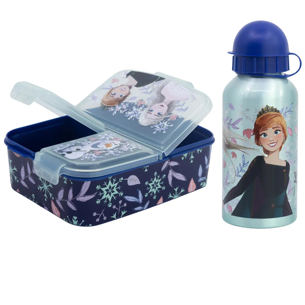 Disney Die Eiskönigin Anna Elsa 2 tlg Kinder Lunch Set Brotdose Alu-Trinkflasche - WS-Trend.de