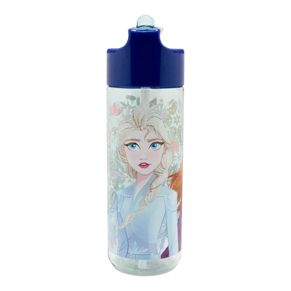 Disney Die Eiskönigin Elsa Anna Kinder Trinkflasche Flasche mit Halm 430 ml - WS-Trend.de