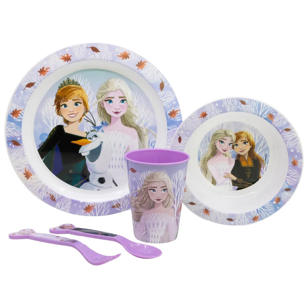 Disney Die Eiskönigin Elsa Kinder Geschirr-Set 5 teilig Becher Teller Schüssel - WS-Trend.de