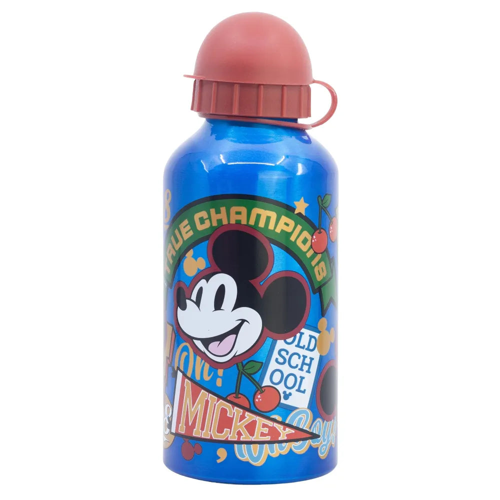 Disney Mickey Maus 2 tlg. Set XL Brotdose Aluminium Trinkflasche 530 ml - WS-Trend.de