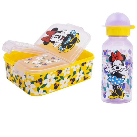 Disney Minnie Maus Mädchen 2 tlg. Set Brotdose Trinkflasche 370 ml - WS-Trend.de