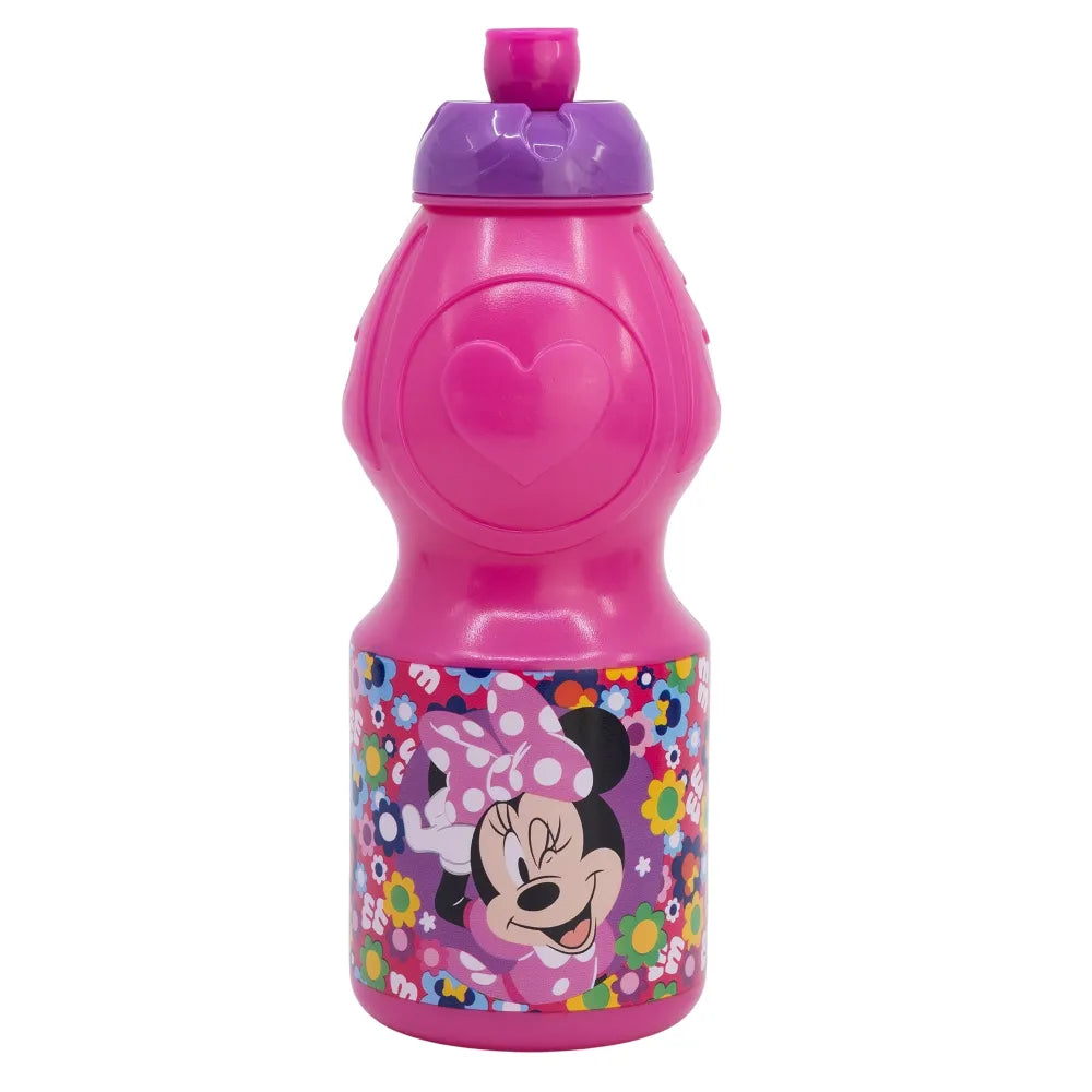 Disney Minnie Maus Mädchen 4 tlg. Set Brotdose Trinkflasche Gabel Löffel - WS-Trend.de