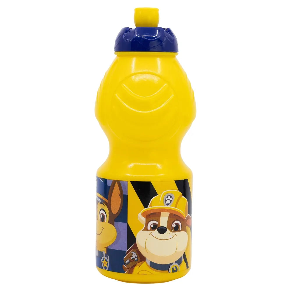 Paw Patrol Chase Rubble 4 tlg Kinder Set Brotdose Besteck Trinkflasche 400 ml - WS-Trend.de