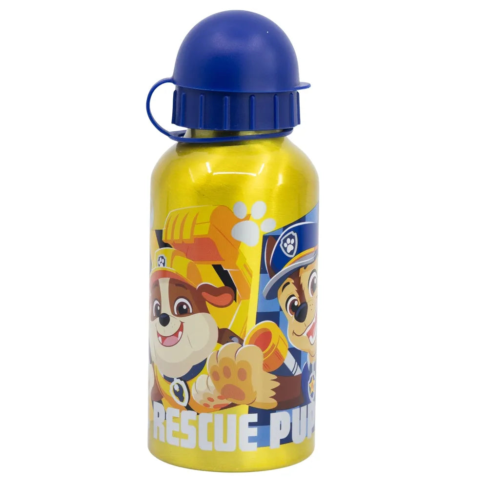 Paw Patrol Chase Rubble 2 tlg Kinder Set Brotdose Alu Trinkflasche 400 ml - WS-Trend.de