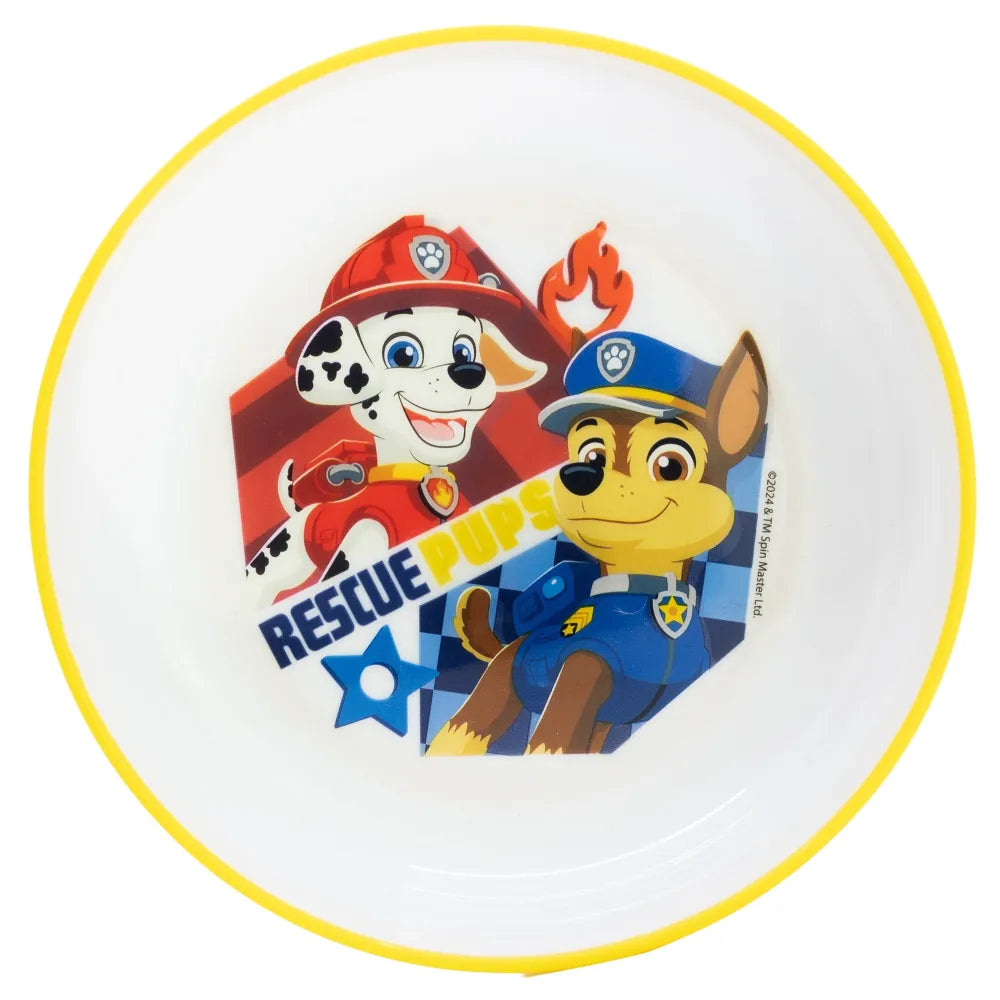 Paw Patrol Chase Rubble Kinder Geschirr-Set 3 teilig Becher Teller Schüssel - WS-Trend.de