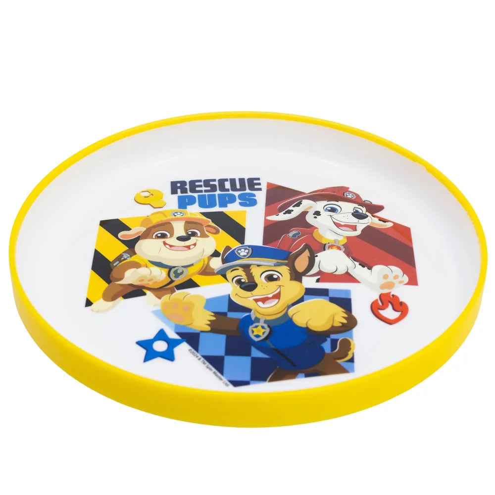 Paw Patrol Chase Rubble Kinder Geschirr-Set 3 teilig Becher Teller Schüssel - WS-Trend.de