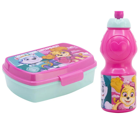 Paw Patrol Skye Liberty Everes 2 tlg Kinder Set Brotdose Trinkflasche 400 ml - WS-Trend.de