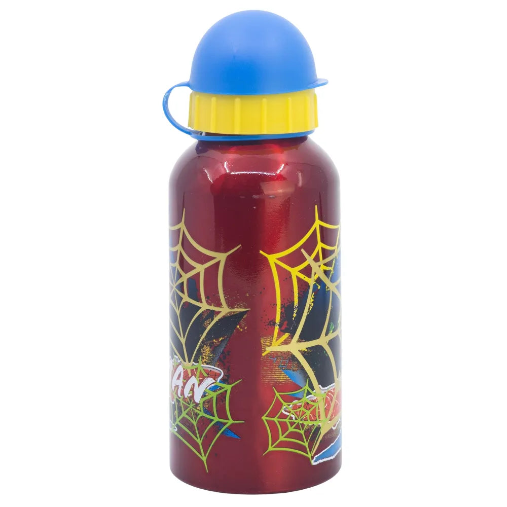 Marvel Spiderman 2 teiliges Kinder Set 3 Kammern Brotdose Alu Trinkflasche 400 ml - WS-Trend.de