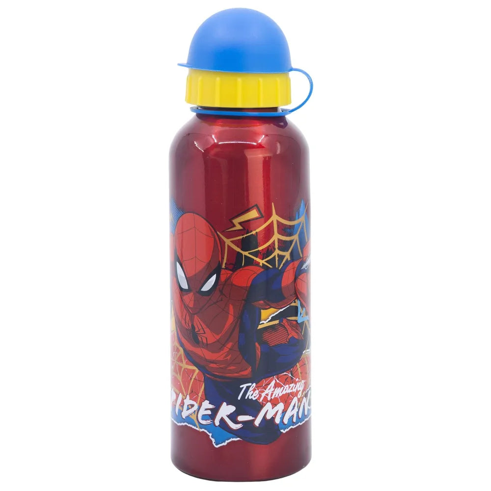 Marvel Spiderman 2 teiliges Kinder Set 3 Kammern Brotdose Alu Trinkflasche 530 ml - WS-Trend.de