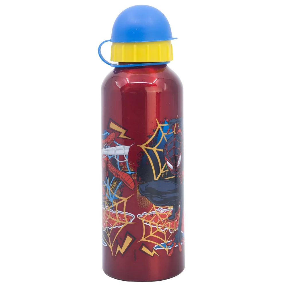 Marvel Spiderman 2 teiliges Kinder Set 3 Kammern Brotdose Alu Trinkflasche 530 ml - WS-Trend.de