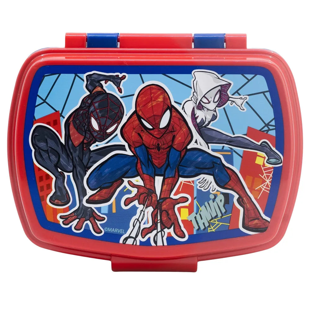 Marvel Spiderman 2 teiliges Kinder Set Brotdose Trinkflasche 410 ml - WS-Trend.de