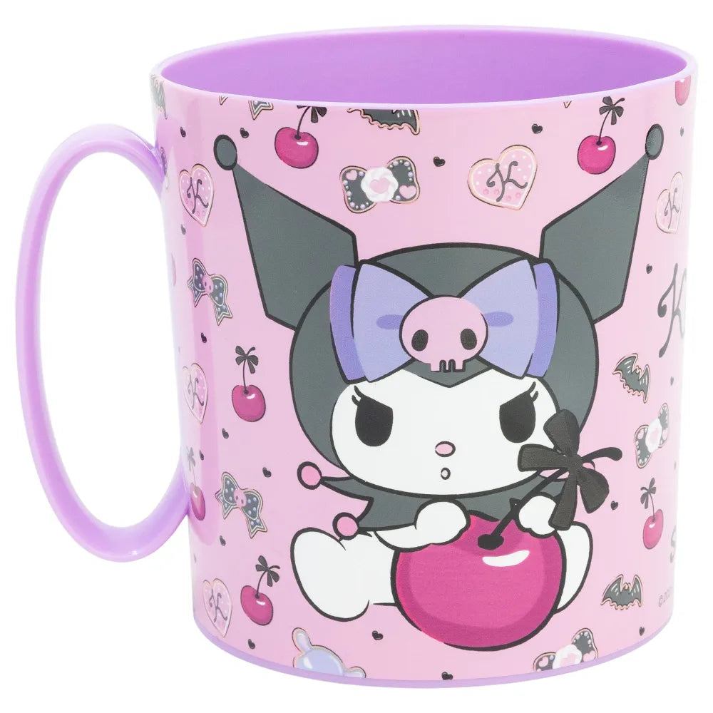 Kuromi Sanrio 2 tlg. Lunch Set Brotdose mit 3 Kammern Trinkbecher 390 ml - WS-Trend.de