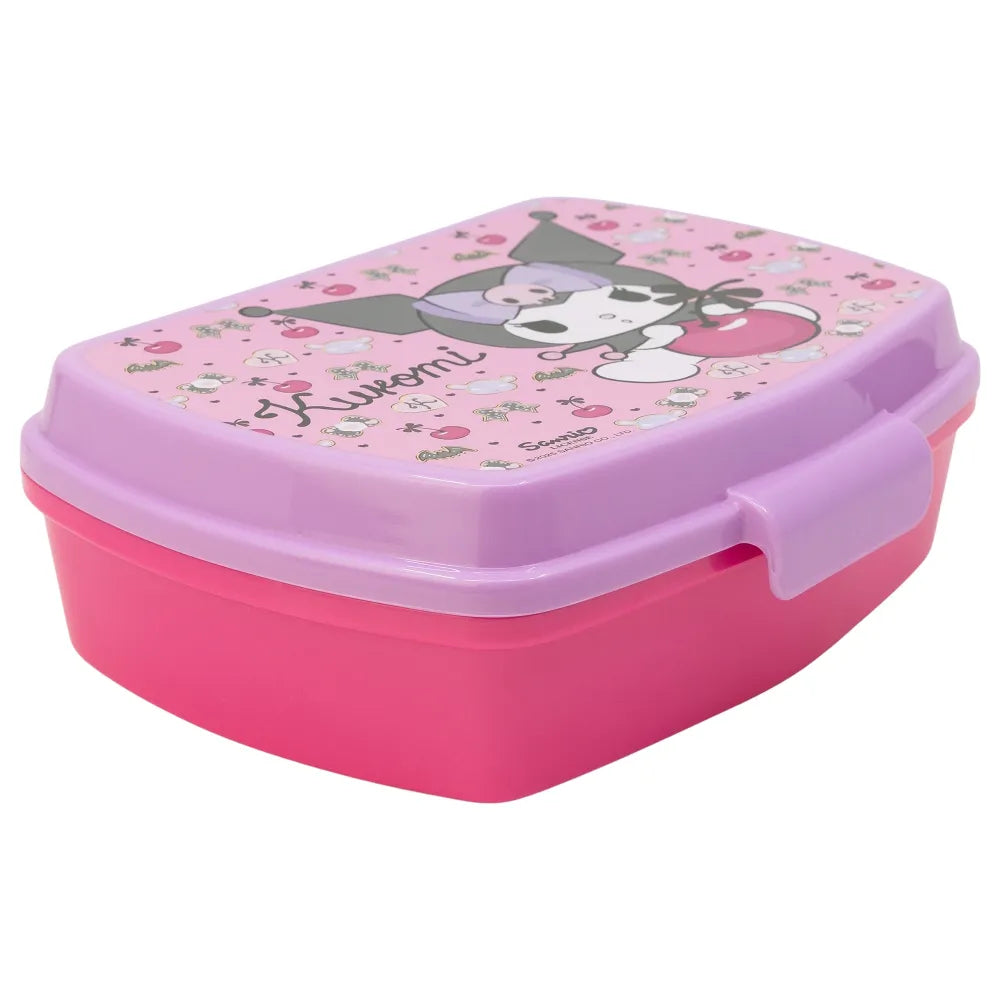 Kuromi Hello Kitty 2 tlg. Lunch Set Brotdose mit 3 Kammern und 1 Kammer - WS-Trend.de