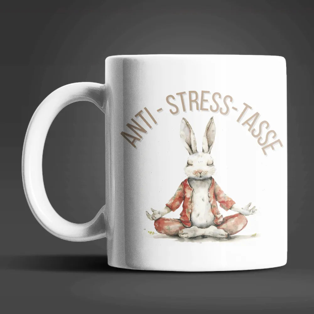 Yoga Hase Anti Stress Keramik Kaffeetasse Teetasse Tasse Geschenke - WS-Trend.de