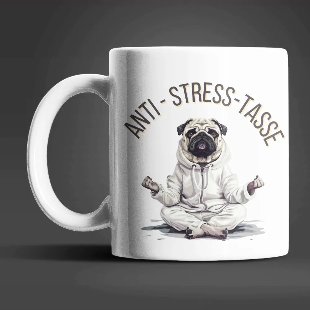 Yoga Hund Bulldogge Anti Stress Keramik Kaffeetasse Teetasse Tasse Geschenke - WS-Trend.de