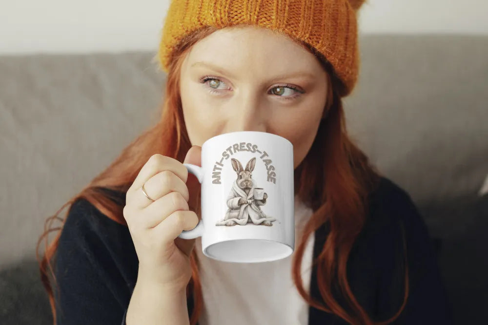 Hase Anti Stress Keramik Kaffeetasse Teetasse Tasse Geschenke - WS-Trend.de