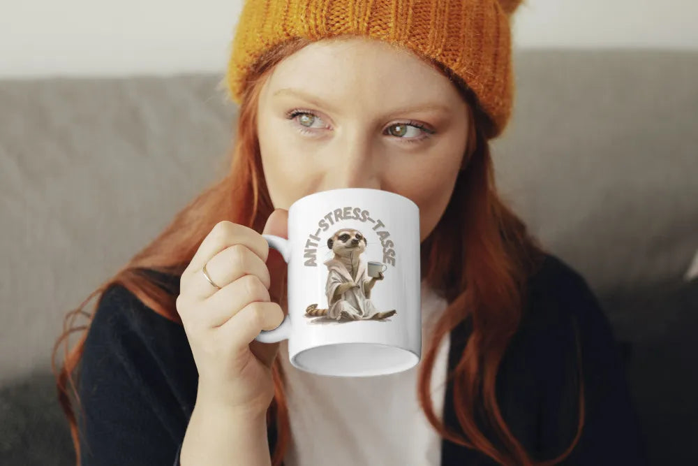 Erdmännchen Anti Stress Keramik Kaffeetasse Teetasse Tasse Geschenke - WS-Trend.de