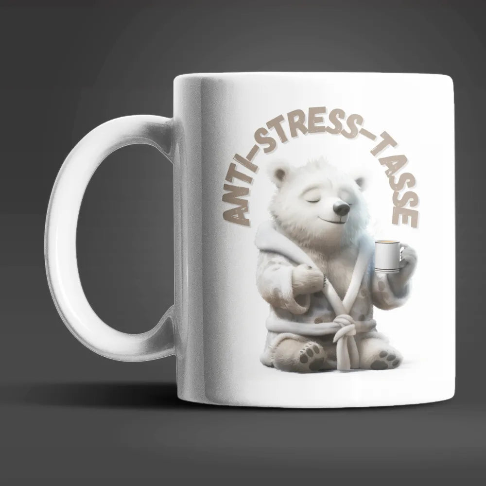 Eisbär Anti Stress Keramik Kaffeetasse Teetasse Tasse Geschenke - WS-Trend.de