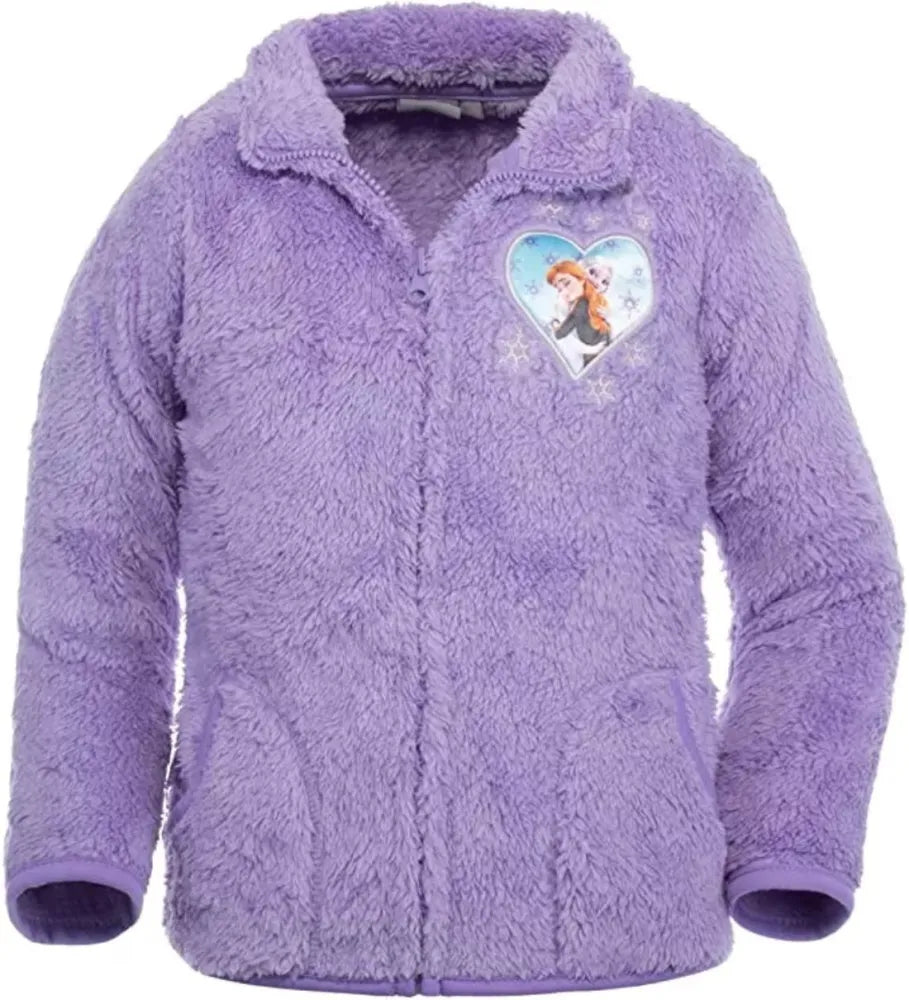 Disney Die Eiskönigin Elsa Anna Kinder Fleece Jacke Langfloor - WS-Trend.de Mädchen 98-116