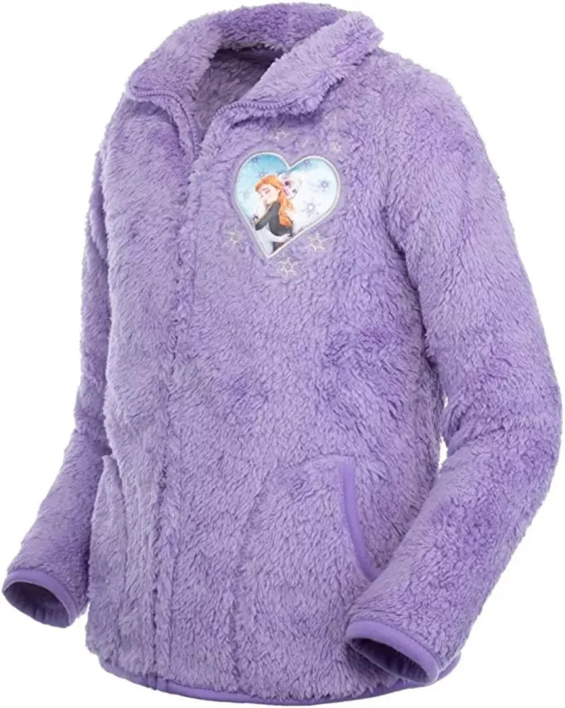 Disney Die Eiskönigin Elsa Anna Kinder Fleece Jacke Langfloor - WS-Trend.de Mädchen 98-116