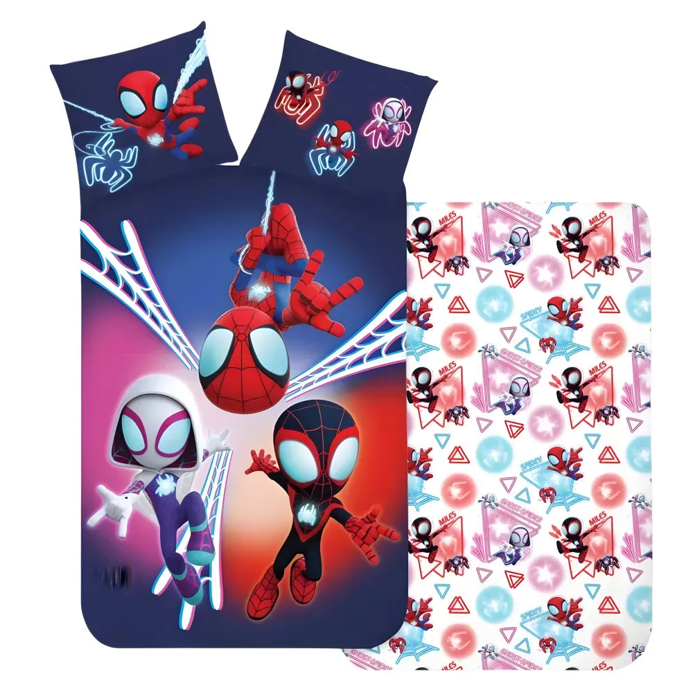 Marvel Spidey Spiderman Baby Bettwäsche 2tlg Set 100x135 40x60 cm 100% Baumwolle - WS-Trend.de