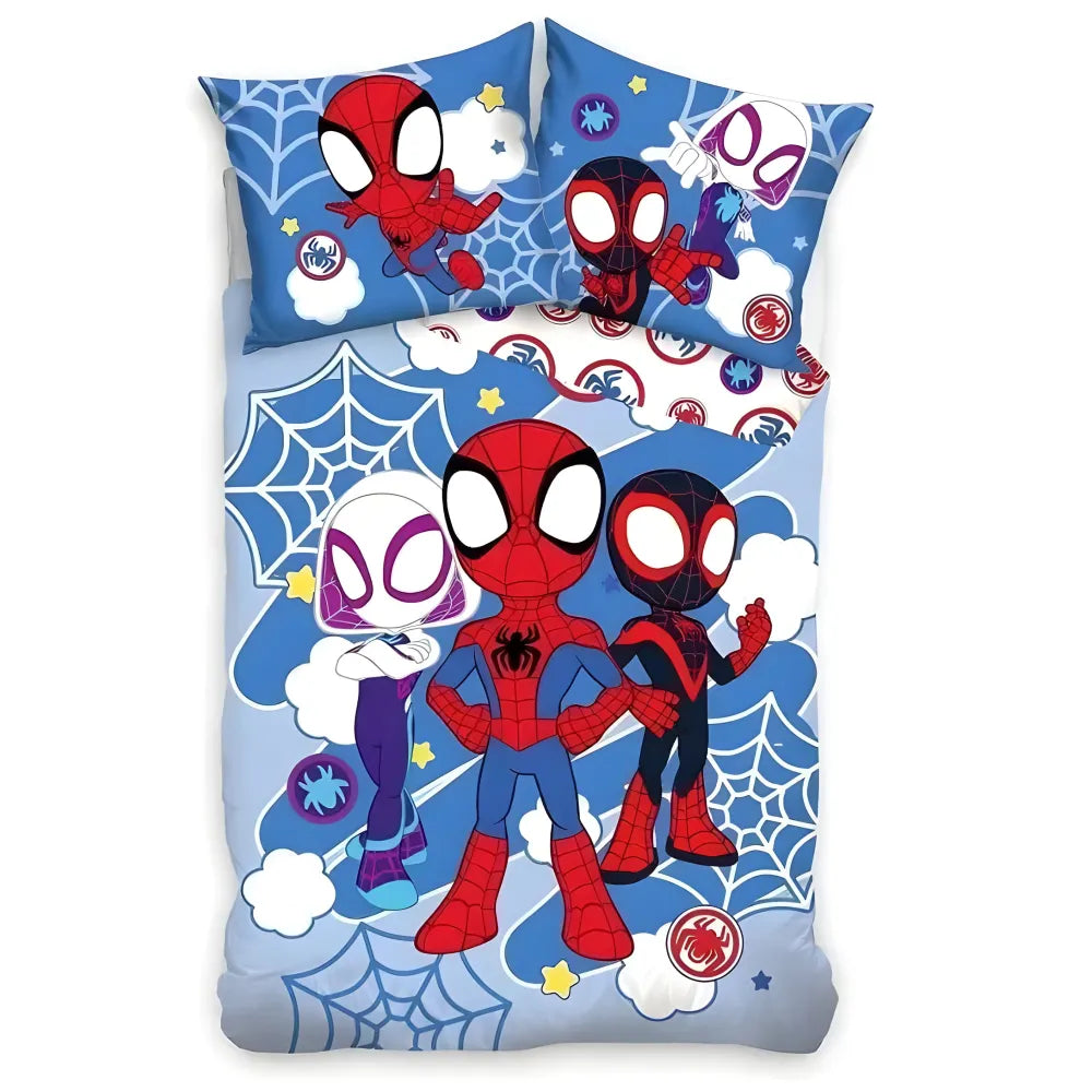 Marvel Spidey Spiderman Baby Bettwäsche 2tlg Set 100x135 40x60 cm 100% Baumwolle - WS-Trend.de