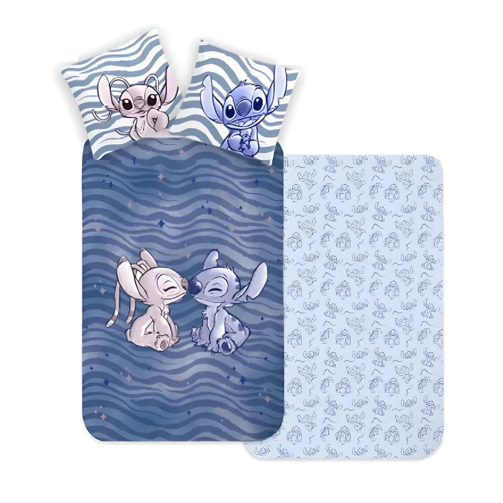 Disney Lilo und Stitch Baby Bettwäsche 2tlg Set 100x135 40x60 cm 100% Baumwolle - WS-Trend.de