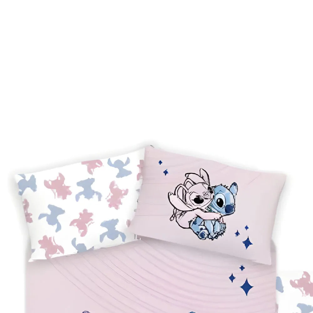 Disney Lilo und Stitch Baby Bettwäsche 2tlg Set 100x135 40x60 cm 100% Baumwolle - WS-Trend.de