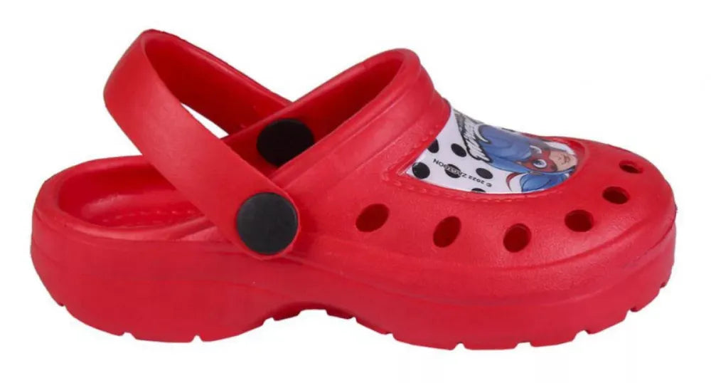 Miraculous Ladybug Kinder Clogs Sandalen Badeschuhe - WS-Trend.de Latschen 26-33 Rot