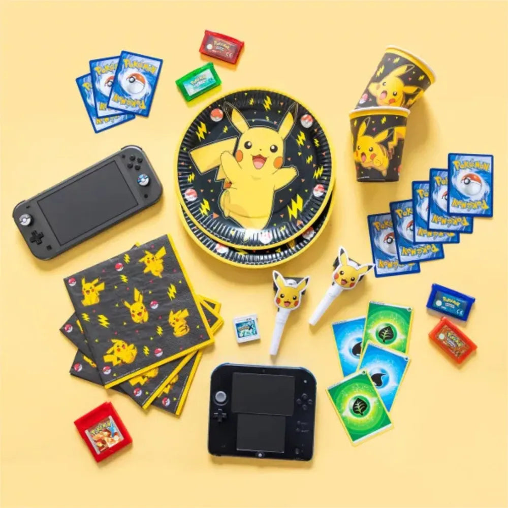 Pokemon Pikachu Kinder Geburtstag Deko Set 32 tlg. Geschirr Partyset - WS-Trend.de tlg.Geschirr