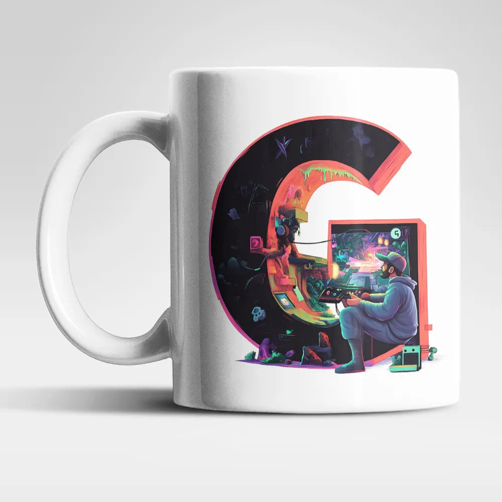 Name A bis Z Gamer Spieler Zocker Kaffeetasse Teetasse Tasse Geschenkidee - WS-Trend.de