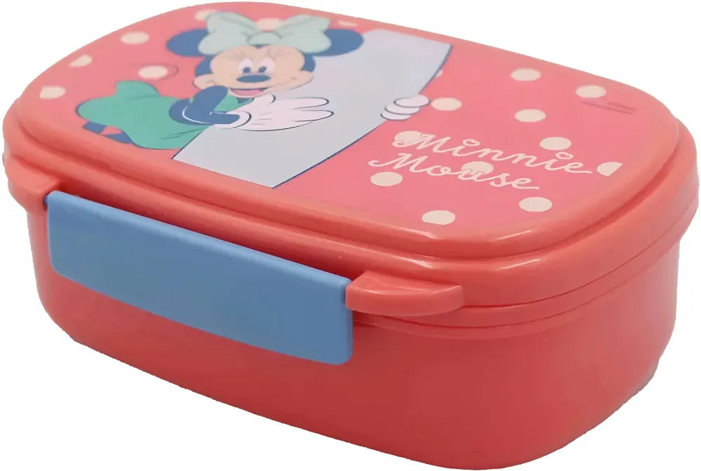 Disney Minnie Maus 4 teiliges Lunch Set Brotdose Alu-Trinkflasche - Löffel Gabel - WS-Trend.de