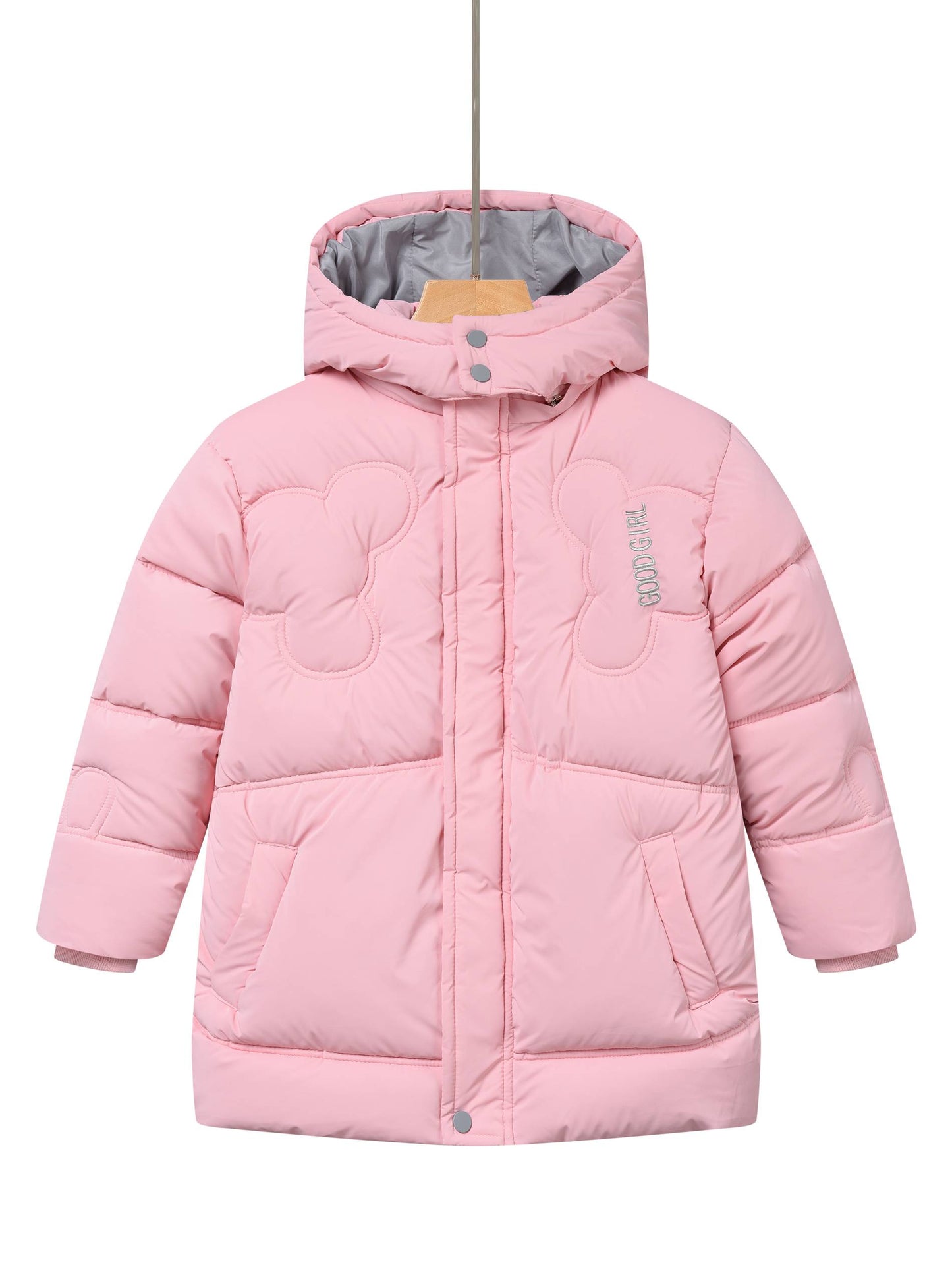 Glo-Story Kinder Mädchen Winterjacke Jacke mit Kapuze