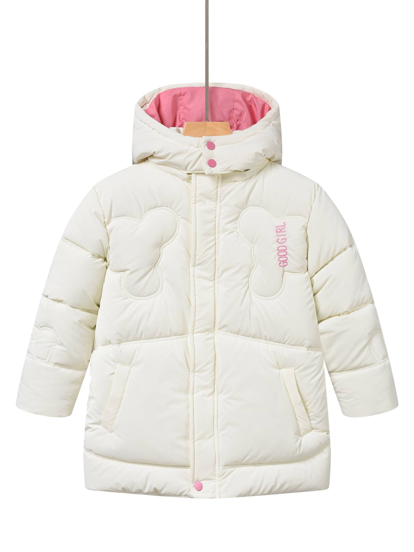 Glo-Story Kinder Mädchen Winterjacke Jacke mit Kapuze