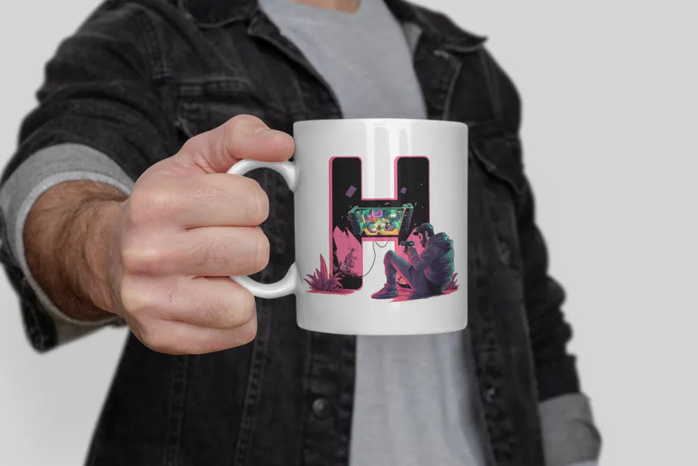 Name A bis Z Gamer Spieler Zocker Kaffeetasse Teetasse Tasse Geschenkidee - WS-Trend.de