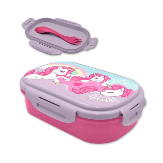 Sweet Einhorn Unicorn 3tlg. Lunch Set Brotdose plus Göffel - WS-Trend.de