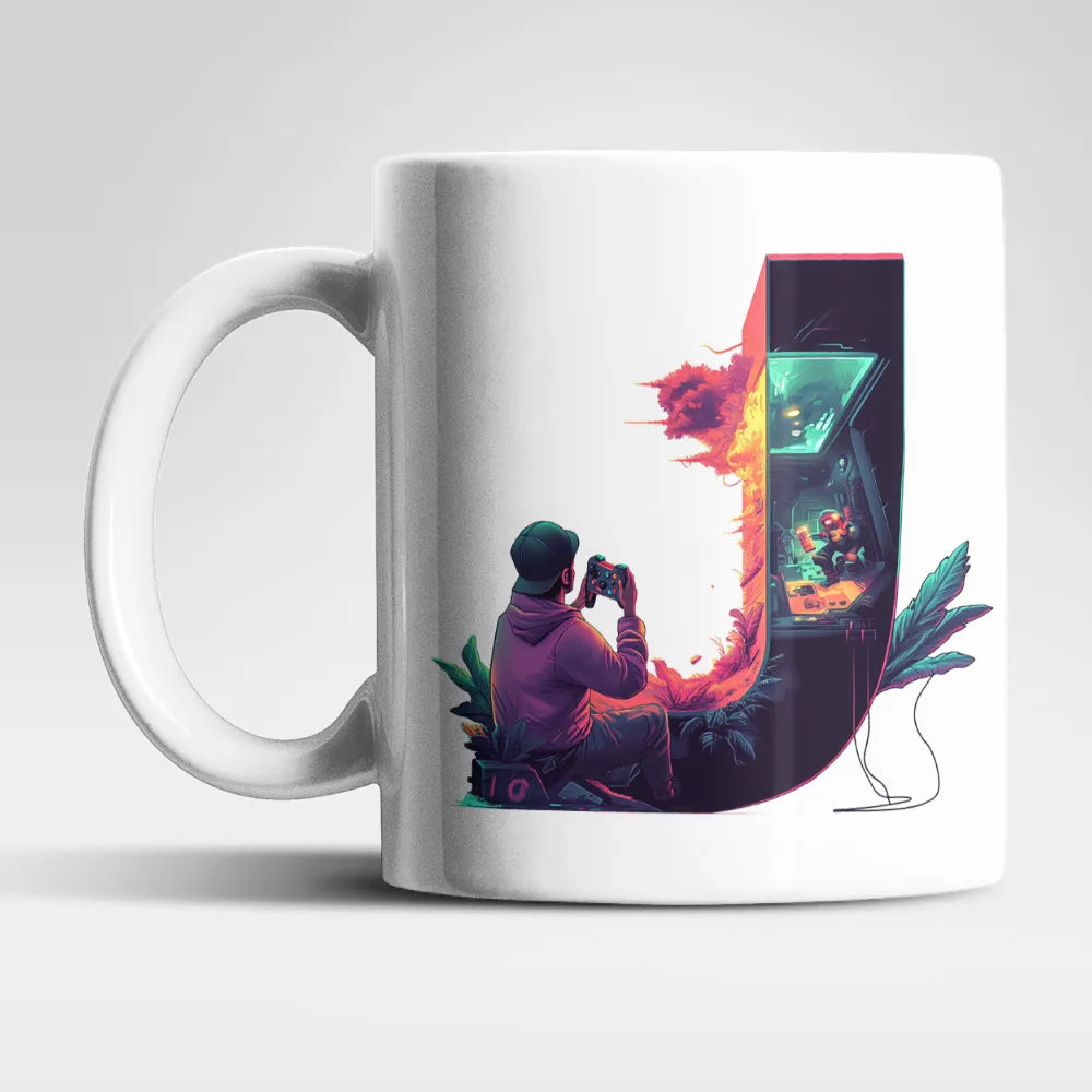 Name A bis Z Gamer Spieler Zocker Kaffeetasse Teetasse Tasse Geschenkidee - WS-Trend.de