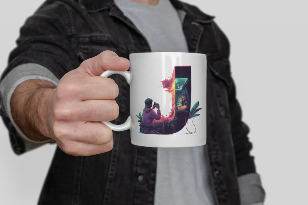 Name A bis Z Gamer Spieler Zocker Kaffeetasse Teetasse Tasse Geschenkidee - WS-Trend.de